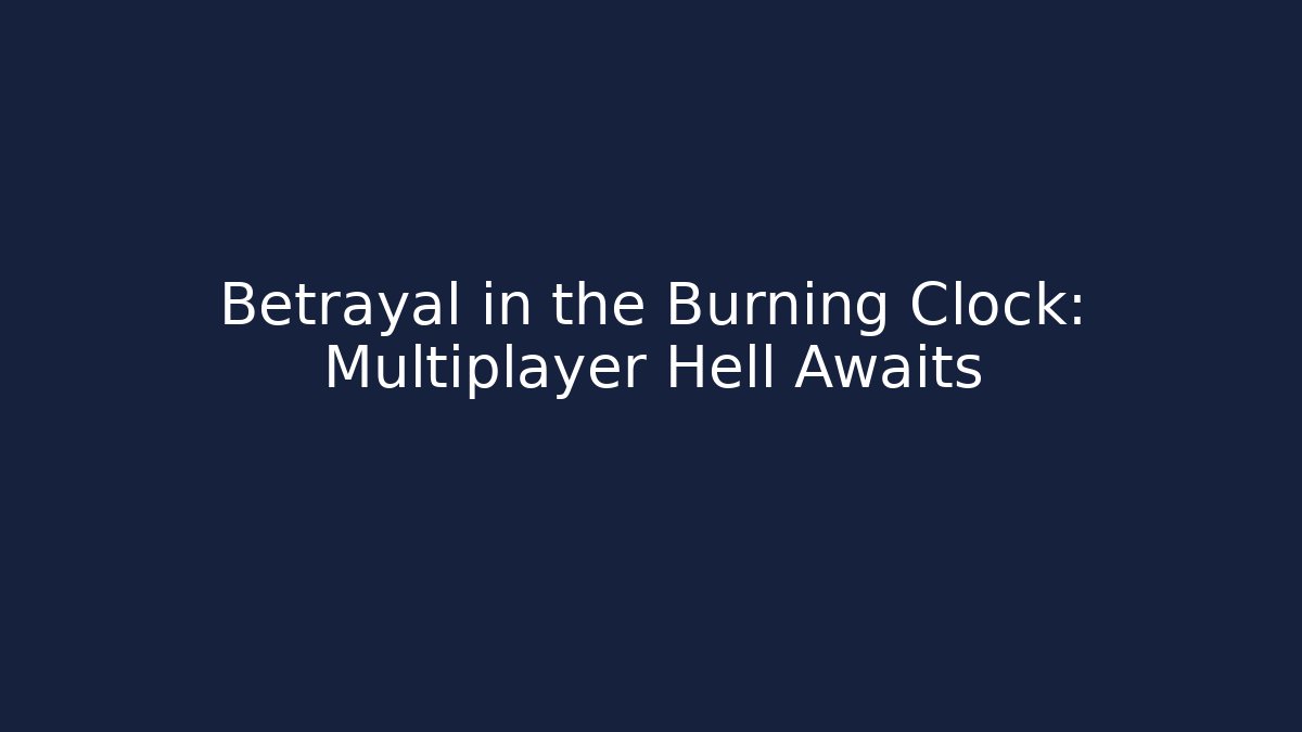 Betrayal in the Burning Clock: Multiplayer Hell Awaits