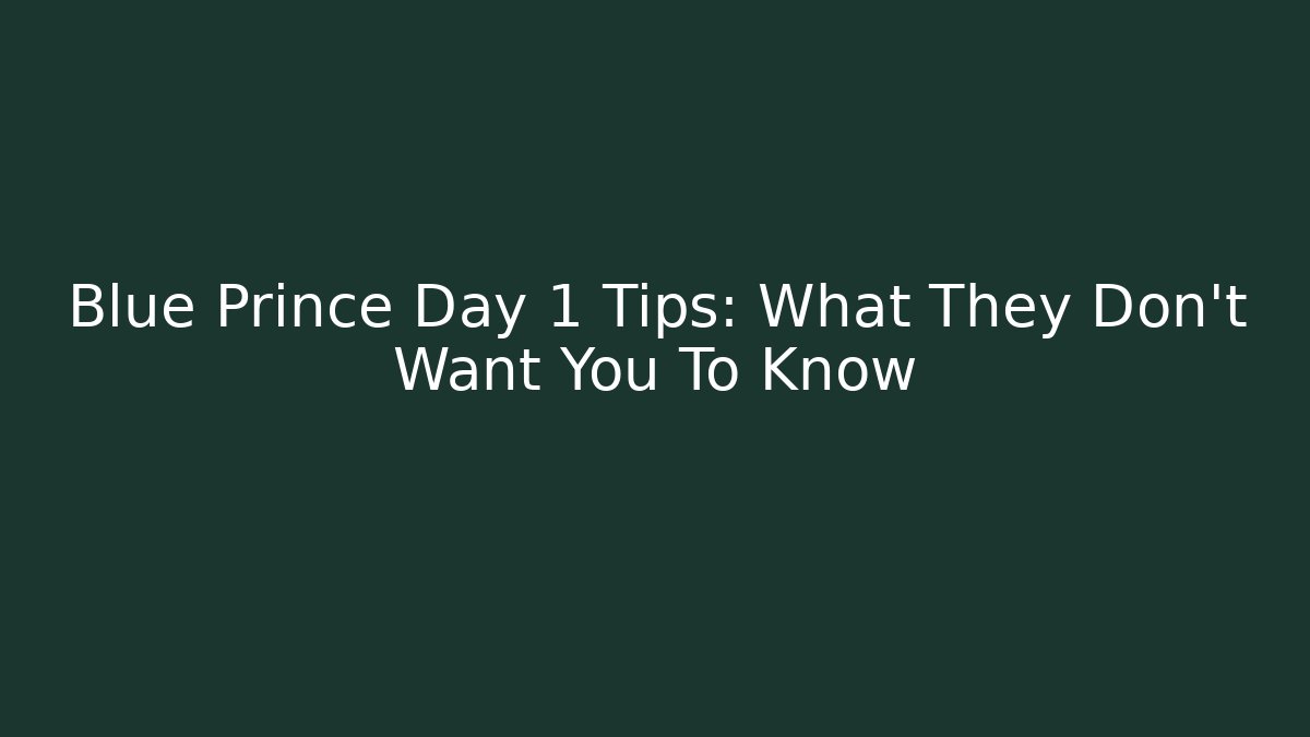Blue Prince Day 1 Tips: What They Don't Want You To Know