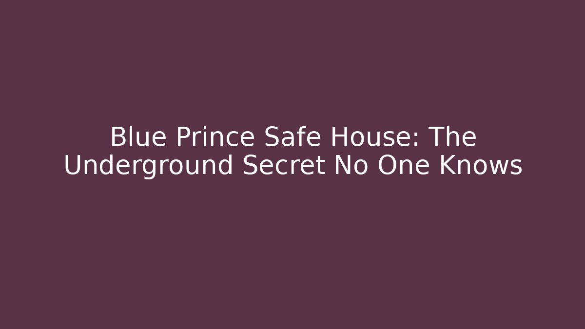 Blue Prince Safe House: The Underground Secret No One Knows