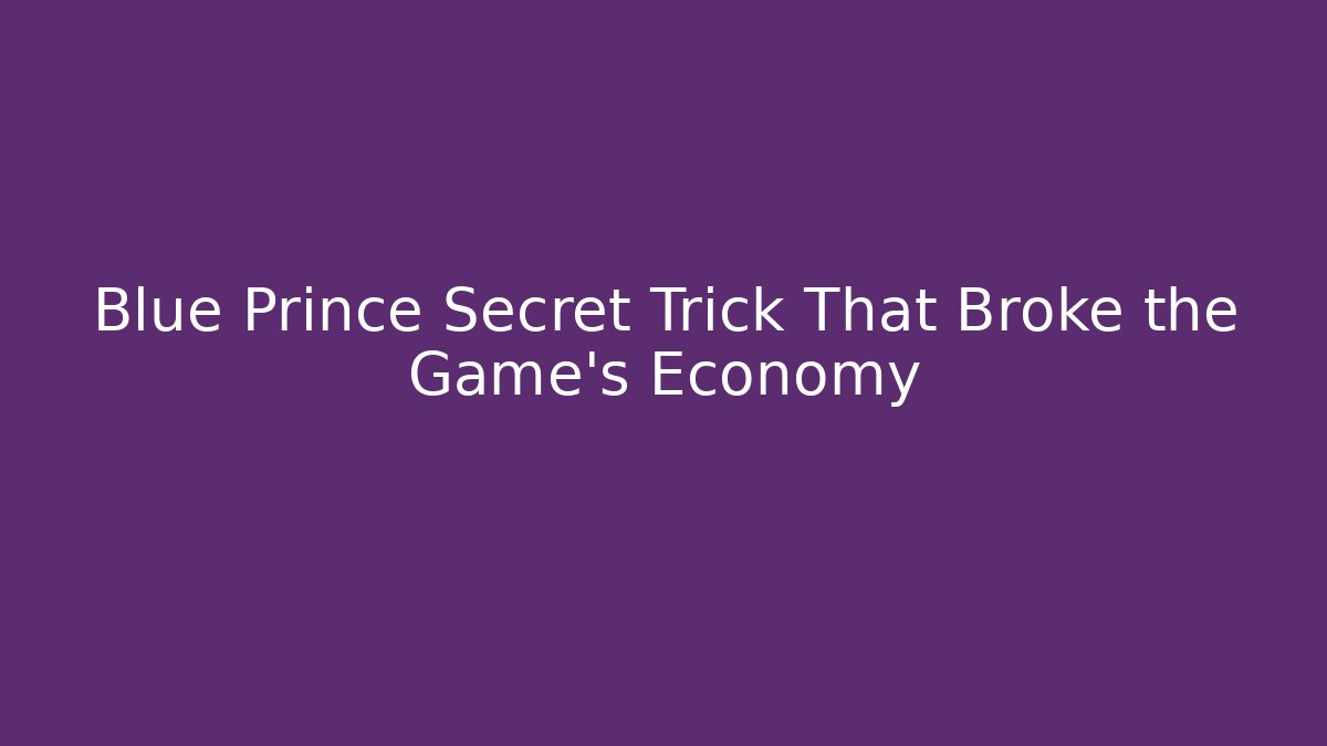 Blue Prince Secret Trick That Broke the Game's Economy