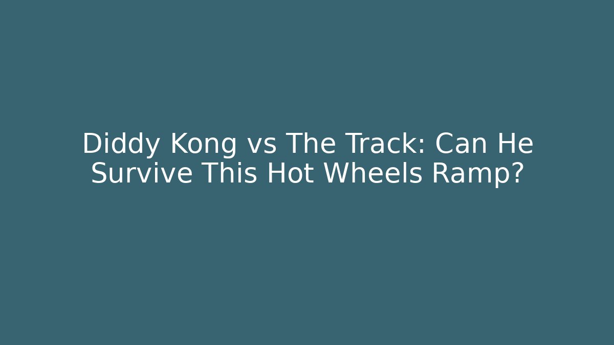 Diddy Kong vs The Track: Can He Survive This Hot Wheels Ramp?