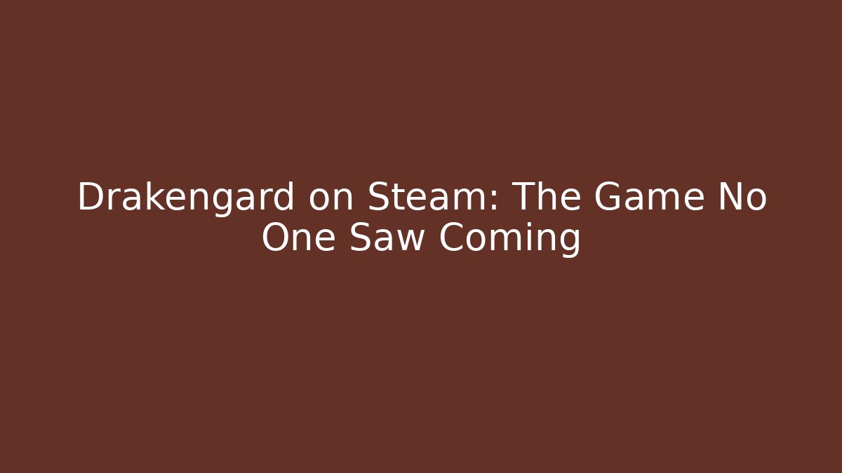 Drakengard on Steam: The Game No One Saw Coming - Boomer Naturals