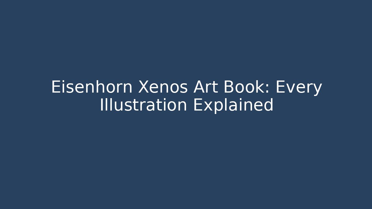Eisenhorn Xenos Art Book: Every Illustration Explained