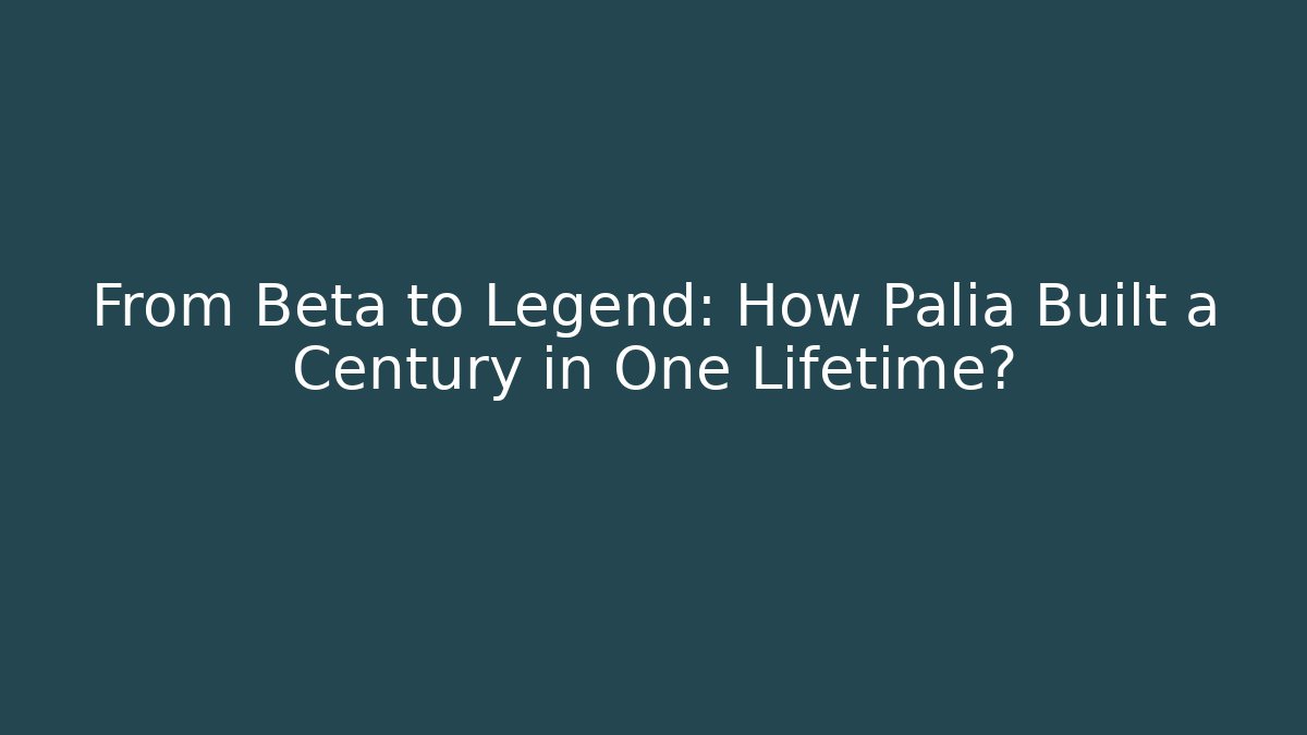 From Beta to Legend: How Palia Built a Century in One Lifetime?