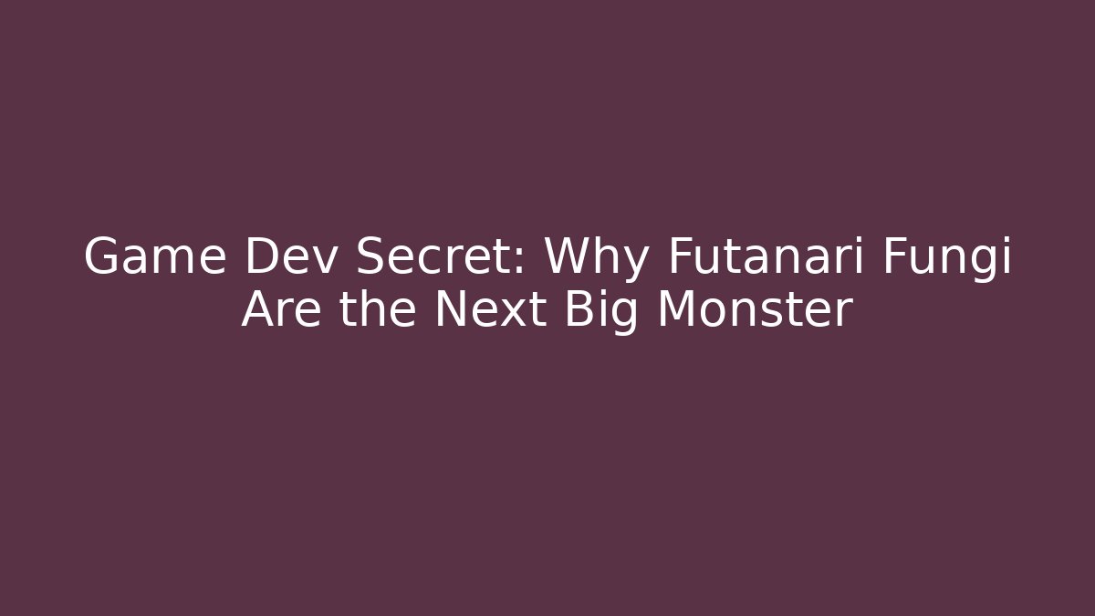 Game Dev Secret: Why Futanari Fungi Are the Next Big Monster