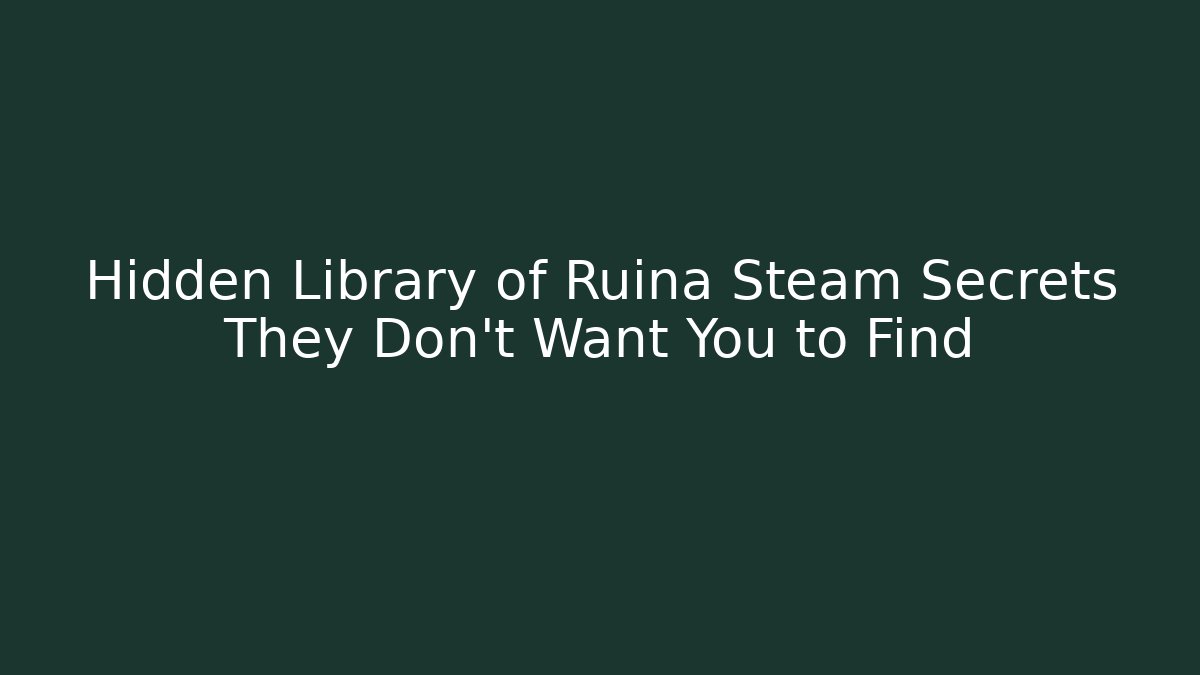 Hidden Library of Ruina Steam Secrets They Don't Want You to Find