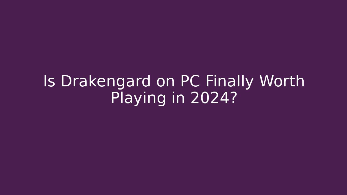 Is Drakengard on PC Finally Worth Playing in 2024?