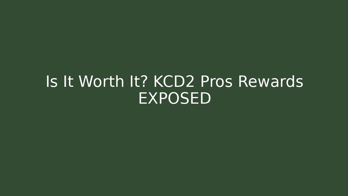 Is It Worth It? KCD2 Pros Rewards EXPOSED