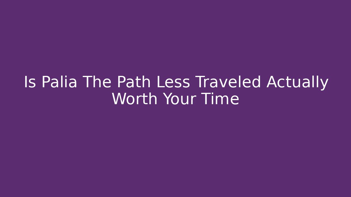 Is Palia The Path Less Traveled Actually Worth Your Time