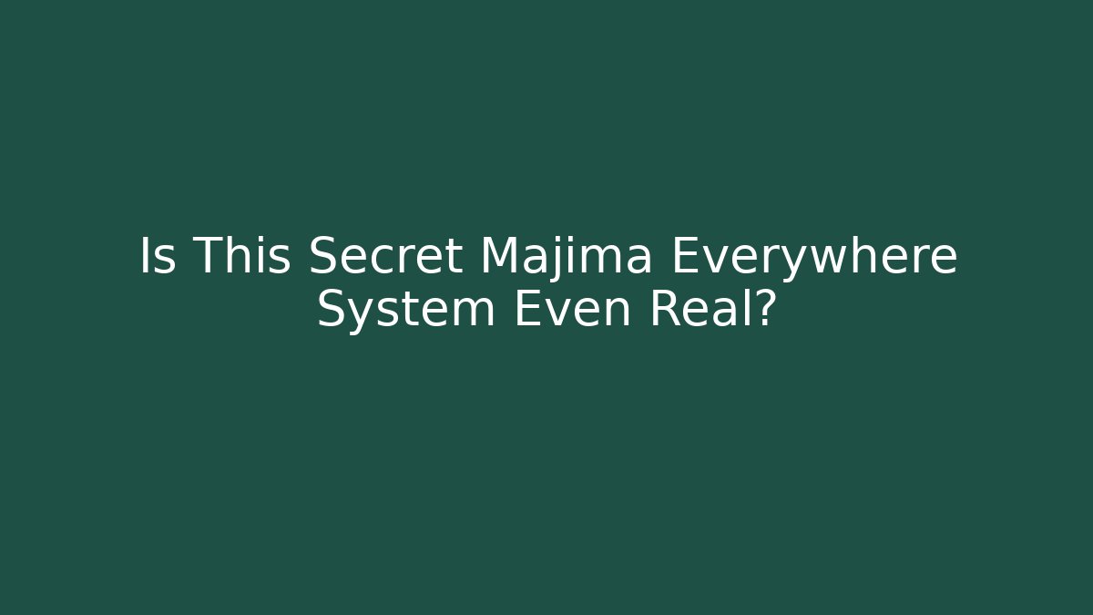 Is This Secret Majima Everywhere System Even Real?