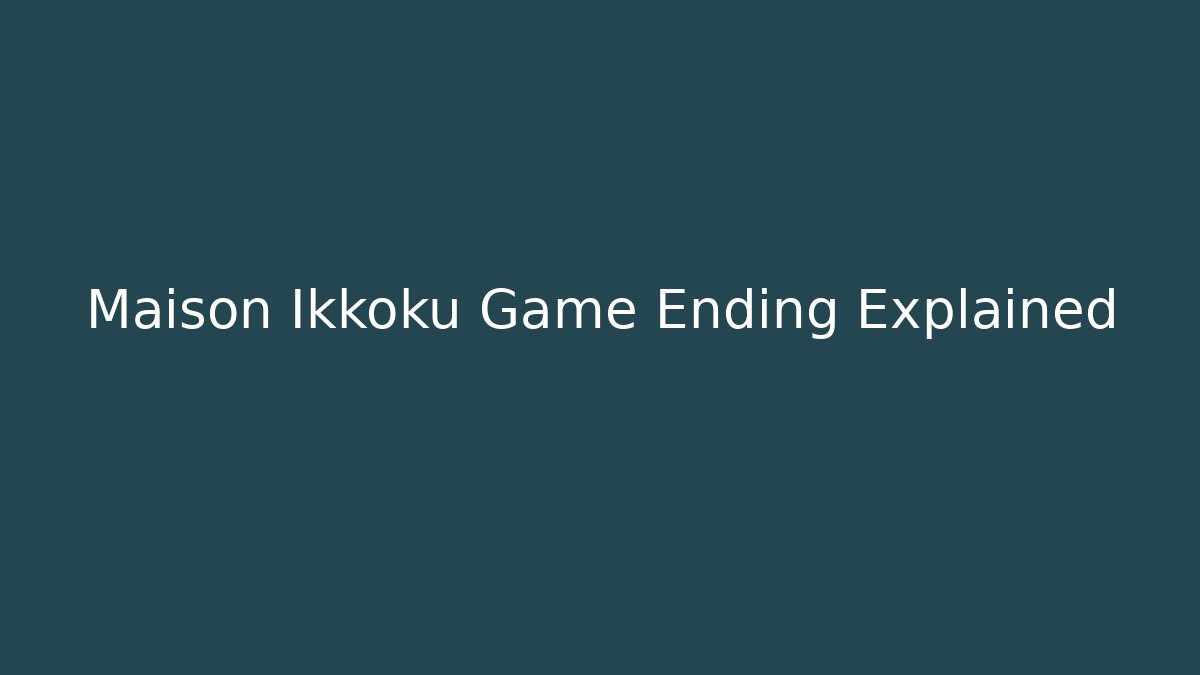 Maison Ikkoku Game Ending Explained - Boomer Naturals