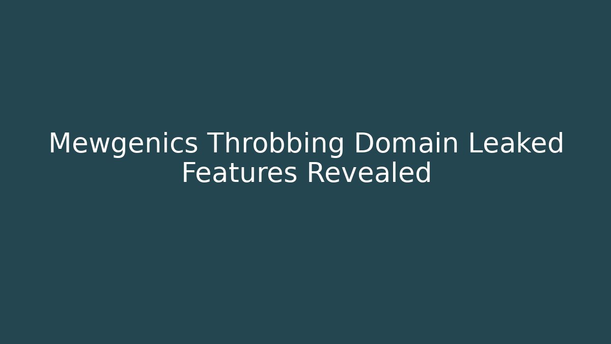 Mewgenics Throbbing Domain Leaked Features Revealed