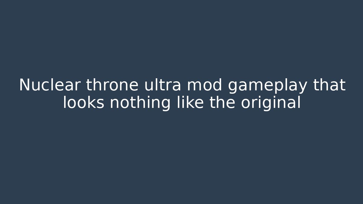 Nuclear throne ultra mod gameplay that looks nothing like the original