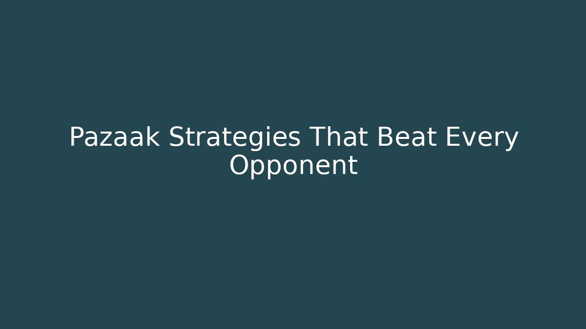 Pazaak Strategies That Beat Every Opponent