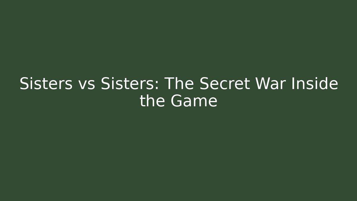 Sisters vs Sisters: The Secret War Inside the Game