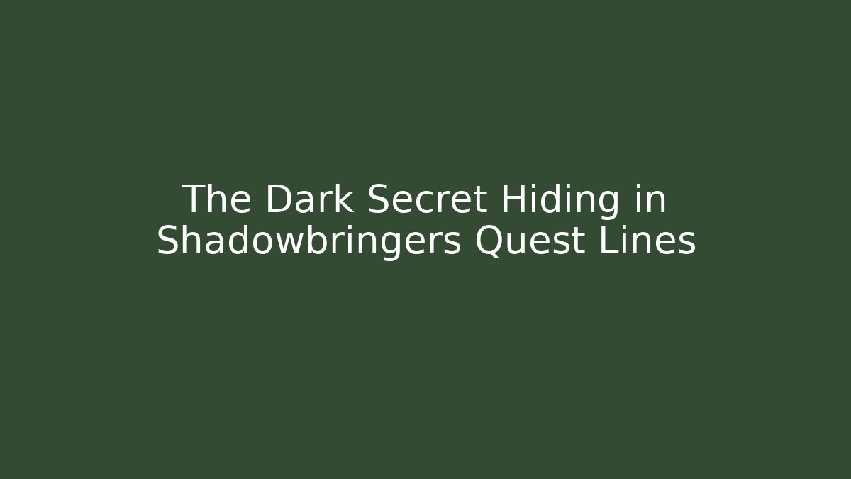 The Dark Secret Hiding in Shadowbringers Quest Lines