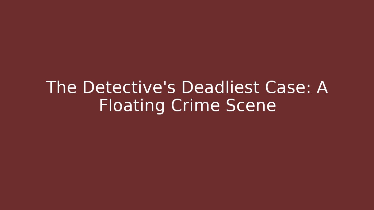 The Detective's Deadliest Case: A Floating Crime Scene