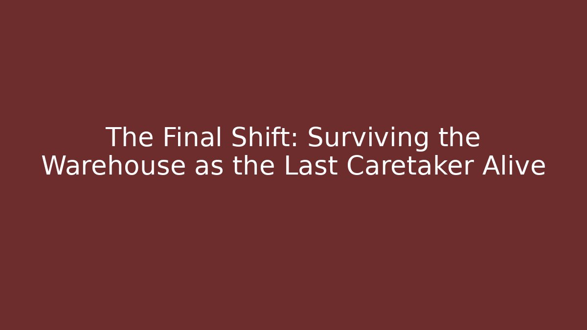 The Final Shift: Surviving the Warehouse as the Last Caretaker Alive