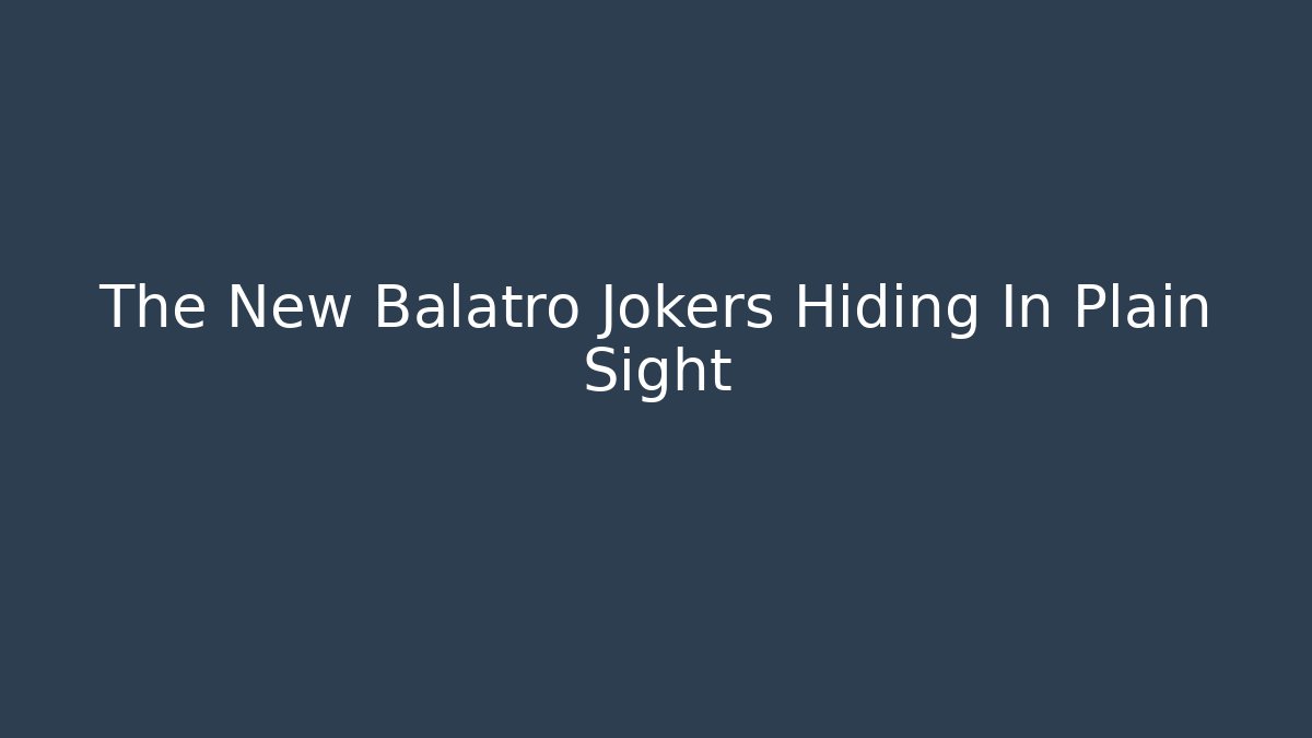 The New Balatro Jokers Hiding In Plain Sight