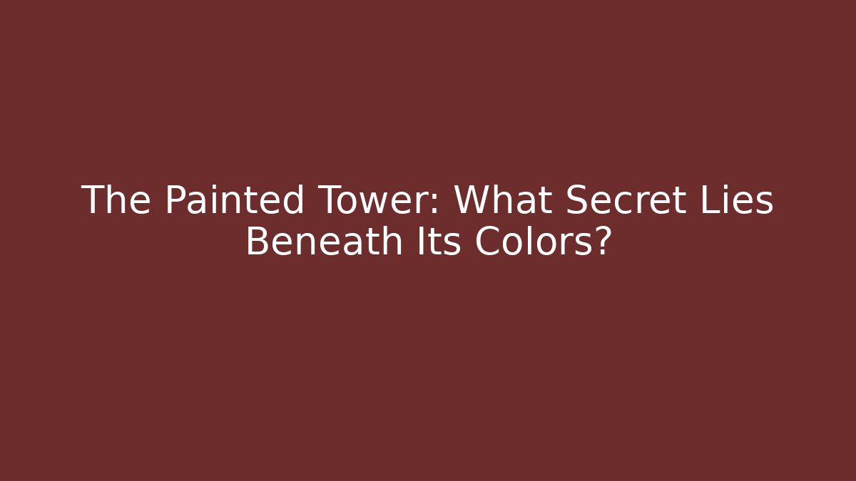 The Painted Tower: What Secret Lies Beneath Its Colors?
