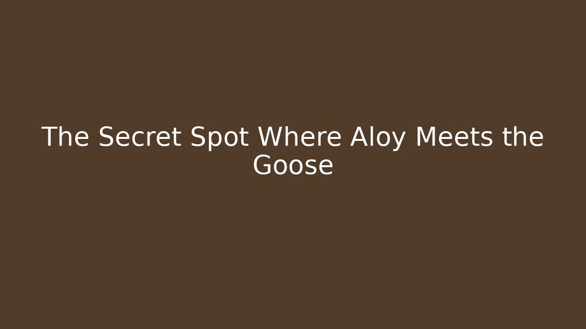 The Secret Spot Where Aloy Meets the Goose