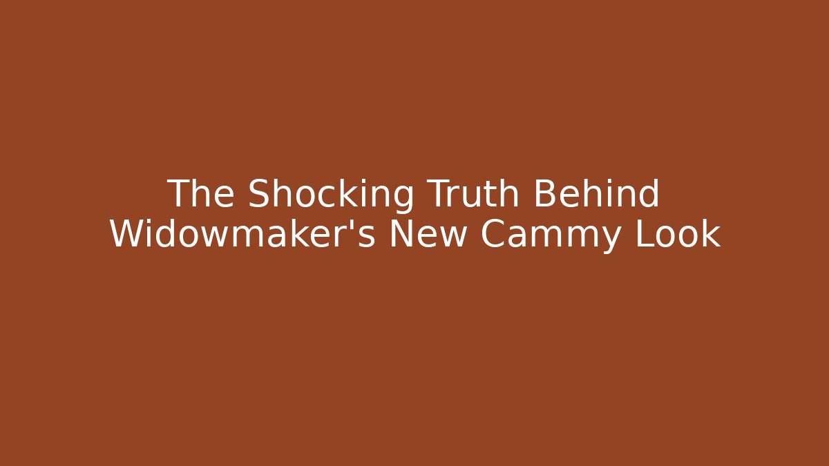 The Shocking Truth Behind Widowmaker's New Cammy Look - Boomer Naturals
