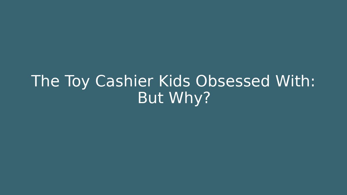The Toy Cashier Kids Obsessed With: But Why?