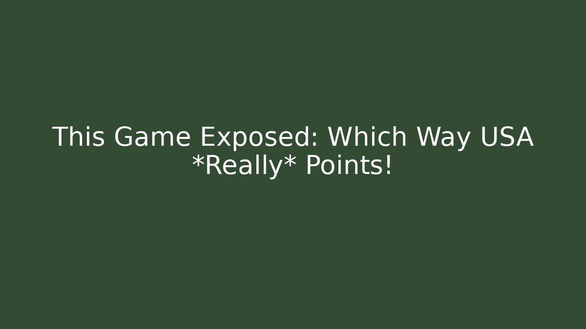 This Game Exposed: Which Way USA *Really* Points! - Boomer Naturals