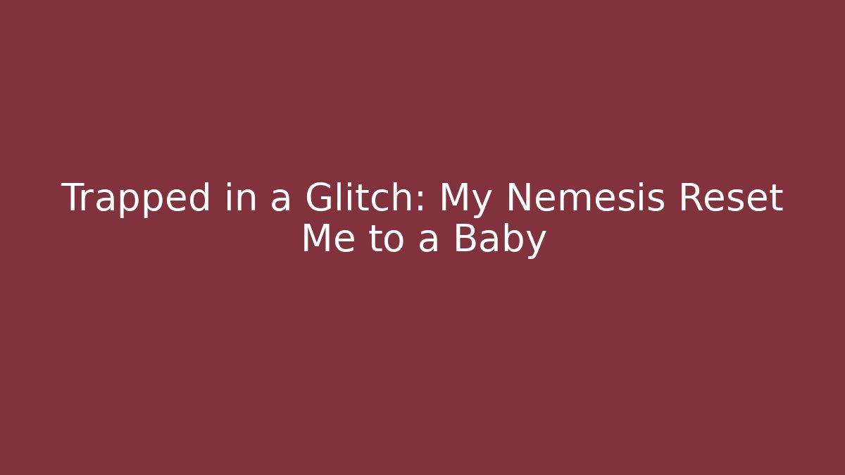 Trapped in a Glitch: My Nemesis Reset Me to a Baby - Boomer Naturals