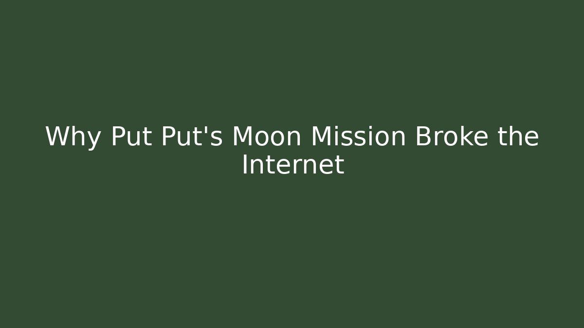 Why Put Put's Moon Mission Broke the Internet - Boomer Naturals