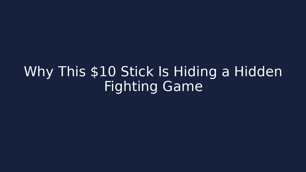 Why This $10 Stick Is Hiding a Hidden Fighting Game