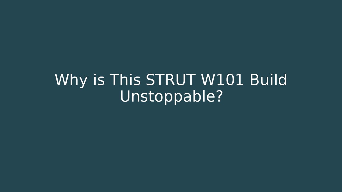 Why is This STRUT W101 Build Unstoppable?