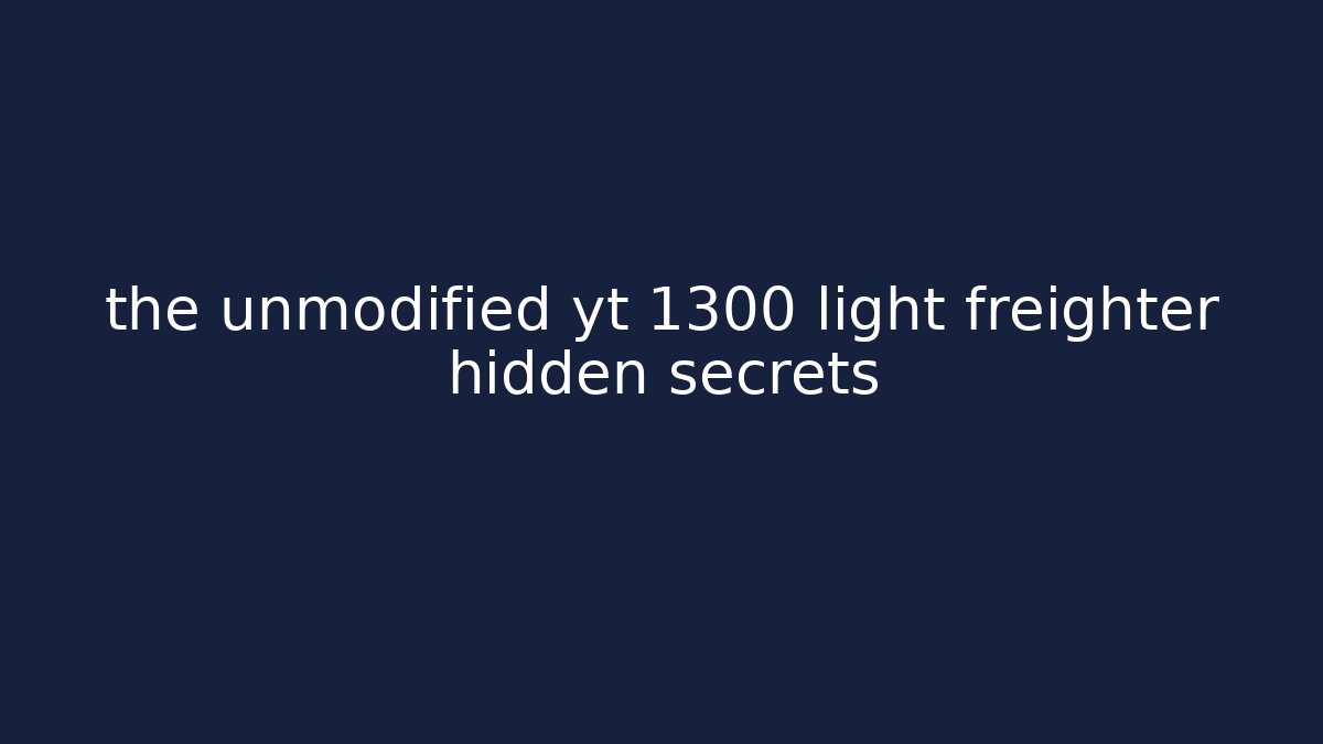 the unmodified yt 1300 light freighter hidden secrets